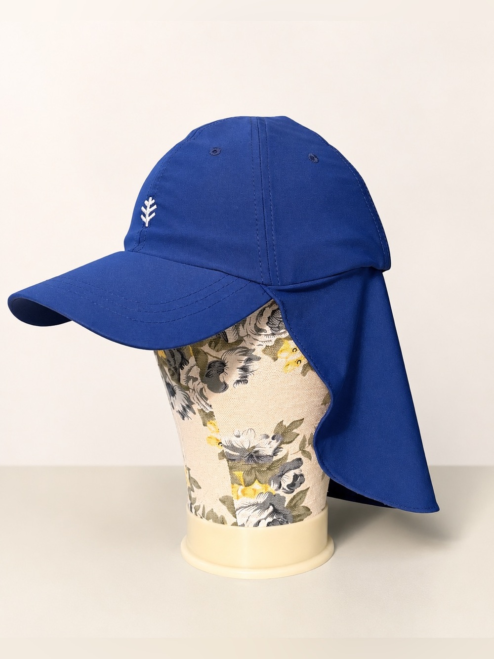 Coolibar Kids Surfs Up All Sport Hat Navy Blue L/XL UPF 50+ Neck Drape